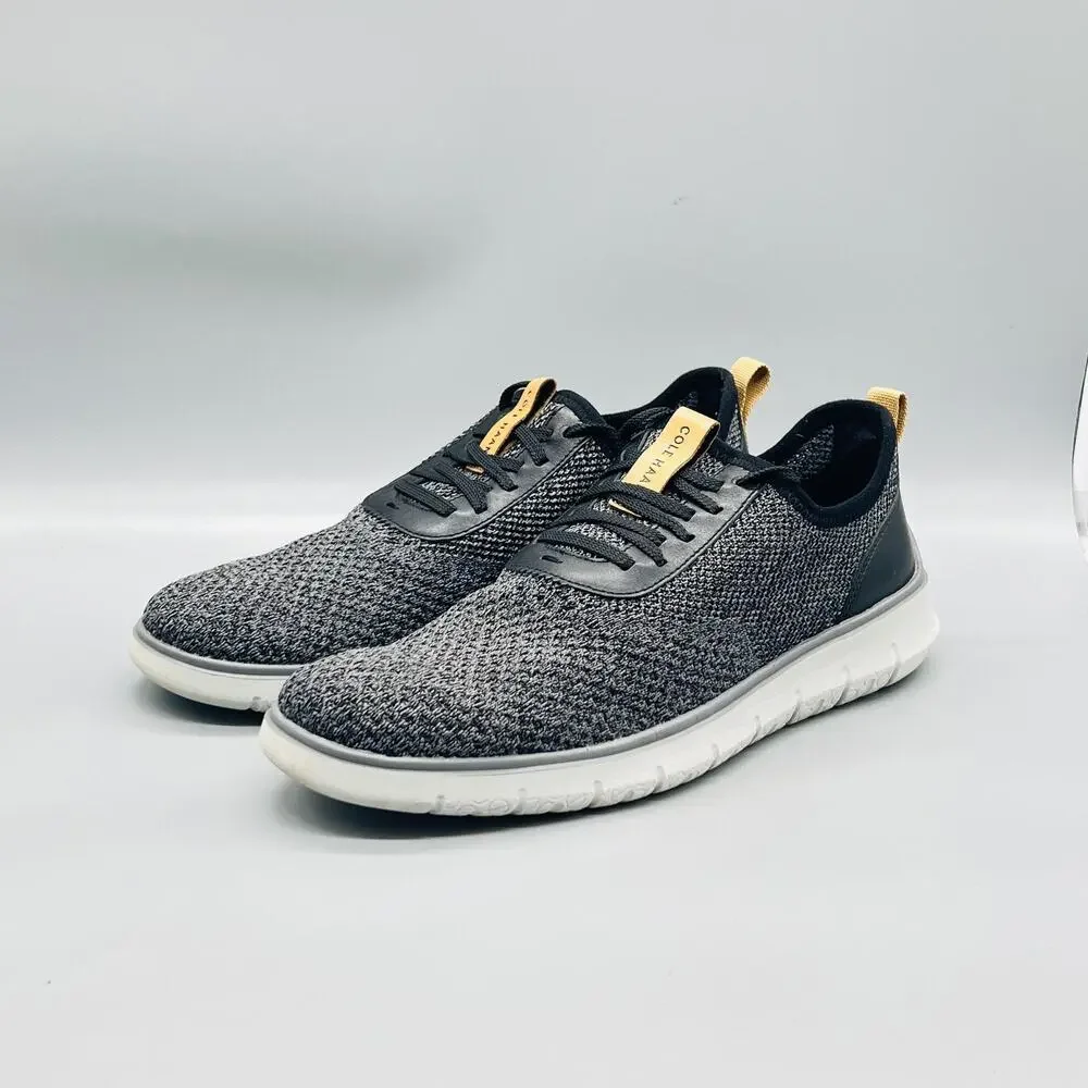 Cole Haan Shoes Men 10.5 Gray Knit Zerogrand Stitchlite Walking Sneakers Comfort
